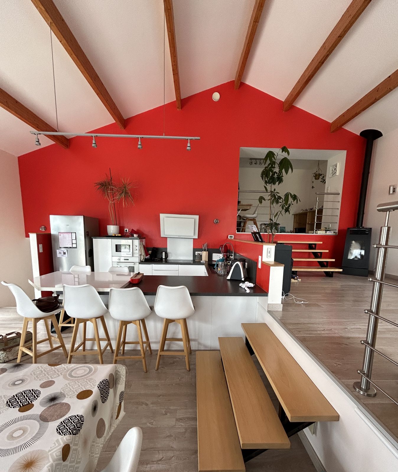 Cuisine et salle à manger avant rénovation